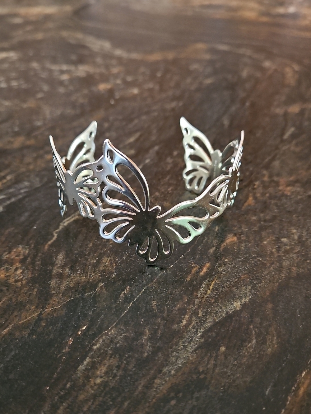Sterling Silver Butterfly Cuff Bracelet